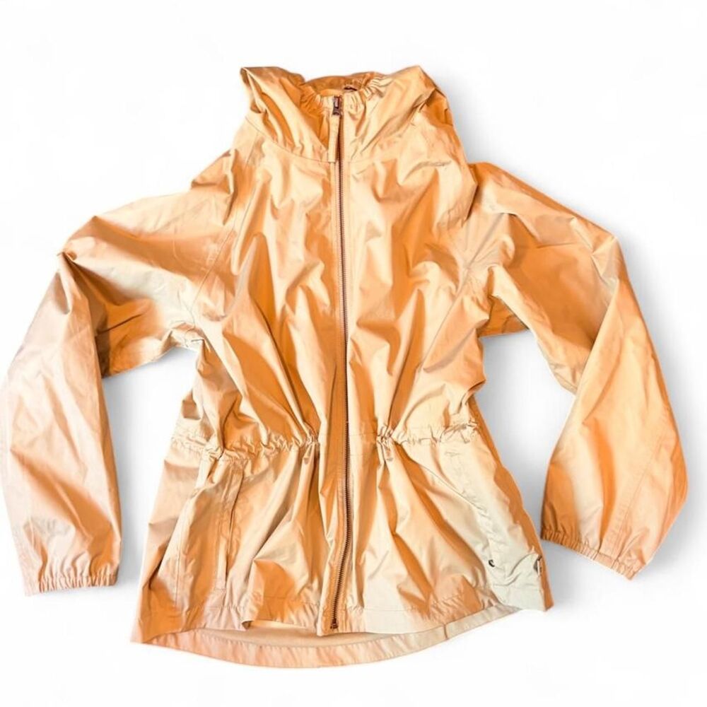 Timberland Waterproof Funnel Neck Cinched Waist Jacket Women XL Khaki